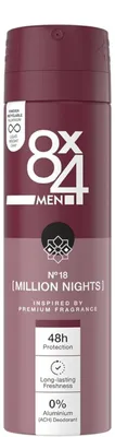 Immagine prodotto di 8X4 Deodorante spray n. 18 Million Nights (150 ml)