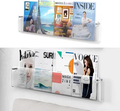 Image de Porte-revues mural en acrylique pour documents