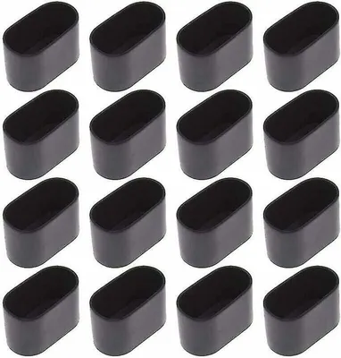 Produktbild von Ovale Tischbeine 16 Stück - SCHWARZ OVAL
