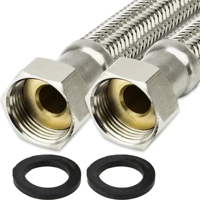 Produktbild von AWM Edelstahl Flexschlauch (DN19) 1" ÜM x 1" ÜM - 250 cm Armaturn Panzerschlauch Sanitär Hauswasserwerk