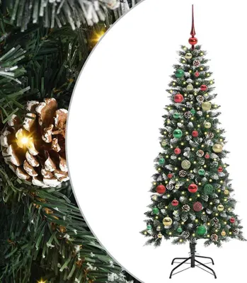 Imagen del producto de vidaXL Árbol de Navidad artificial, color verde, 150 cm, fabricado con PVC, plástico y acero