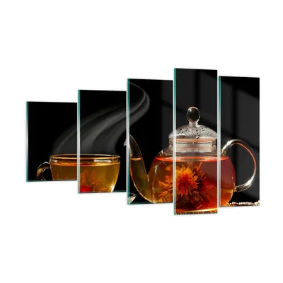 Produktbild von Bilder auf glas - Asien tee geschmack topf - 100x60cm - Glasbilder - Wandbilder - Kunstdruck - zum Aufhängen bereit - Wanddekoration aus Glas - Glas Bilder - Wandbild auf Glas - GEG100x60-2253