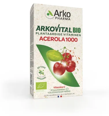Produktbild von Arkopharma Acerola 1000  (30 Kautabletten)