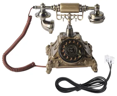 Produktbild von Epoxidharz, klassisches Plattenspieler-Zifferblatt, Vintage-archaistische europäische Telefondekoration für elegantes Kunstleben