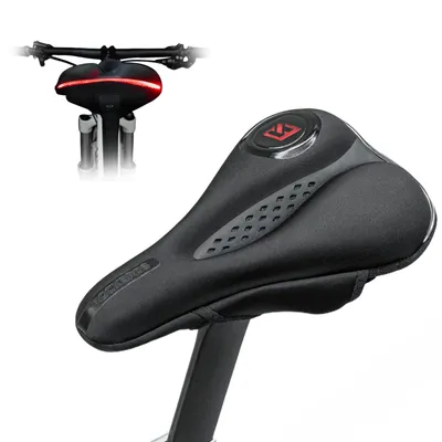 Produktbild von ROCKBROS Fahrradsattelüberzug Gel Memory-Schaum, Ergonomischer Sattelbezug mit Regenschutz für MTB, Citybike und E-Bike