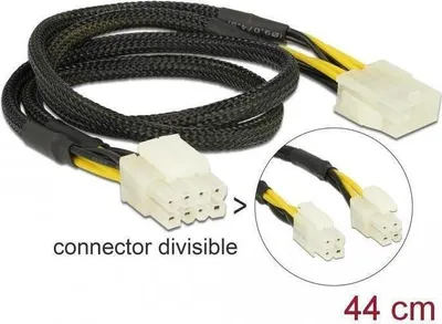 Immagine prodotto di DELOCK Stromkabel 8pin EPS -> 8pin EPS St/Bu 0.44m