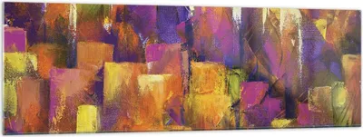 Produktbild von Bilder auf glas - Einteilig - Abstraktion Stadt Wolkenkratzer - 160x50cm - Glasbilder - Wandbilder - Bilder - Wanddekoration aus Glas - Glas Bilder - Wandbild auf Glas - GAB160x50-4294