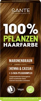 Produktbild von SANTE Pflanzenhaarfarbe Pulver MARONENBRAUN