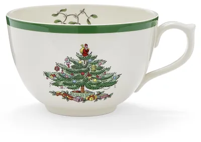 Jumbo Becher 0,5 L Weihnachtsbaum Porzellan 8 cm