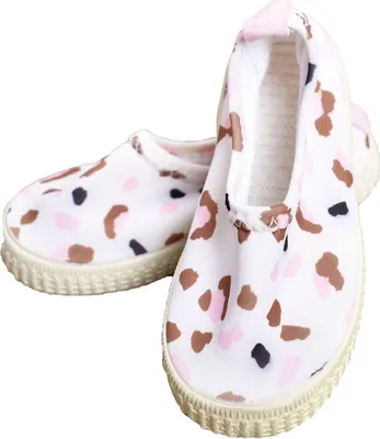 Produktbild von Swim Essentials rutschfeste Wasserschuhe, für Kinder weiß/khaki Leoparden Muster Größe 33