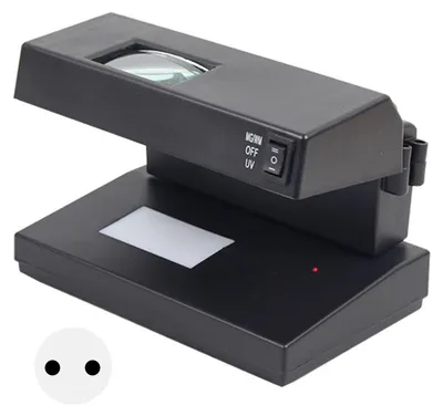 Imagen del producto de Detector de billetes falsos con LED UV de 15W y lupa