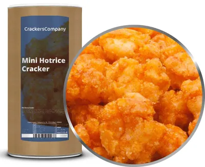 Produktbild von CrackersCompany Mini-Scharfe Reiscracker (Mini Hotrice Cracker), Membrandose 250 g