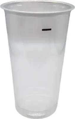 Produktbild von 624 PP-Becher 400 ml / 0,4 l Ø 90 x 124 mm klar mit Füllstrich – Salat-Shaker