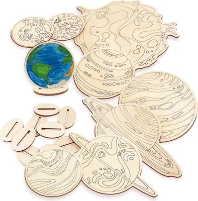 Produktbild von Vemkel Malbücher aus Holz „Planeten“
