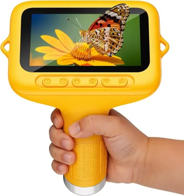 Produktbild von Digitale Kinder-Mikroskop, 1000-fache Vergrößerung, 3 Zoll Bildschirm, für Wissenschaft
