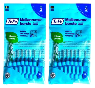 Produktbild von 2x8 TePe Original Interdentalbürsten - 0,6mm blau