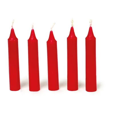 Produktbild von Rote Kerzen für Geburtstagskränze, -züge und -karawanen, 7 cm hoch, 1 cm Ø