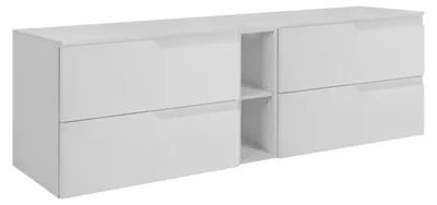 Immagine prodotto di Set di mobili da bagno, bianco, 180 (2 x 80 + 20) x 46 x 58 cm