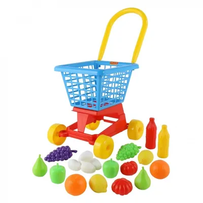 Produktbild von Einkaufswagen mit Lebensmittel