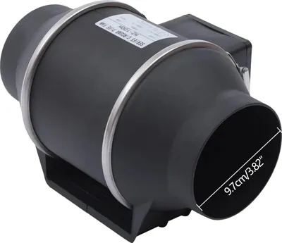 Produktbild von Lüfter, leiser Betrieb, effizienter Luftstrom 220 m³/h, schwarz