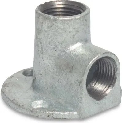 Produktbild von Gewindefitting Temperguss Wandscheibe 90° 1/2" IG x 1/2" IG