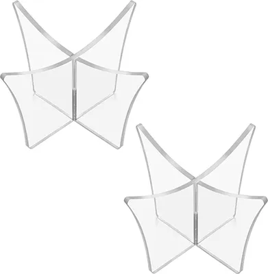 Produktbild von 2 Stück Ball Stand Display, Acryl Ball Halter Kunststoff, Transparent Acryl Ballständer, Ball Ständer für Fußball Volleyball Basketball Fußball Rugby Ball