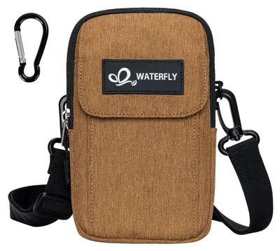 Obrázek produktu pro Univerzální crossbody taška na telefon, mini ledvinka, černá barva