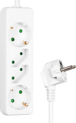 Immagine prodotto di HEITECH 04003486 Presa di corrente 250 V a 4 vie senza interruttore