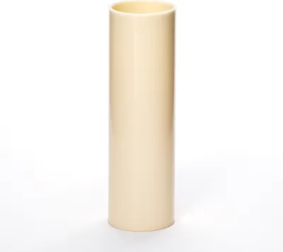 Produktbild von Kerzenhülse E14 Kunststoff für Kerzenfassung Kronleuchter Kerzenhülle ø26mm L85mm Creme glatt