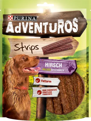 Produktbild von Adventuros Strips Hundesnacks 90g