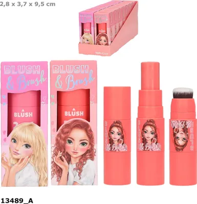 Zdjęcie produktu dla Top Model Róż z pędzelkiem BEAUTY&ME 1szt mix