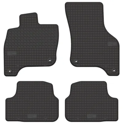 Zdjęcie produktu dla Dywaniki gumowe do Volkswagen eGolf 2014-2019 (hatchback) – 4 szt., czarne, dopasowane – Wielganizator SolidTread