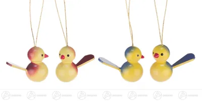 Immagine prodotto di Decorazioni a tema primaverile e pasquale: uccelli (10 pezzi). Dimensioni: 2,5 cm x 3 cm. Nuovi
