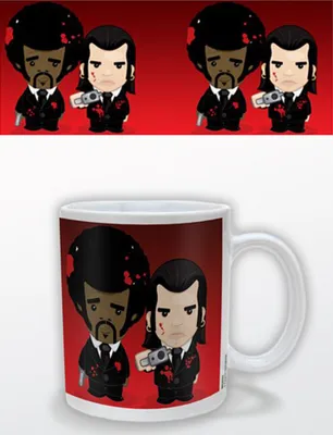 Produktbild von Pulp Fiction - Vincent & Jules - Keramik Tasse - Größe Ø8,5 H9,5 cm