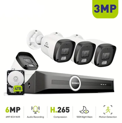 Immagine prodotto di Sistema di sicurezza - Telecamera di sorveglianza - Telecamera di sicurezza - Videosorveglianza - Telecamera con visione notturna