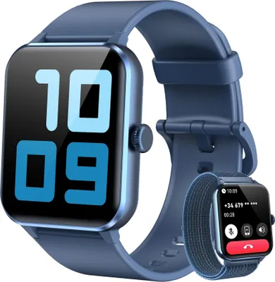 Zdjęcie produktu dla Smartwatch dla kobiet i mężczyzn, Blackview R50 1,85", kolorowy ekran dotykowy HD, pomiar temperatury/monitorowanie SpO2/monitor pracy serca/trening fitness