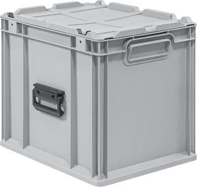 Produktbild von Eurobox NextGen Portable  Germany | HxBxT 33,5x30x40cm | 30 Liter | Grau | Eurobehälter, Transportbox, Transportbehälter, Stapelbehälter