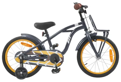 Produktbild von vidaXL Kinderfahrrad 16 Zoll für 4-6 Jahre alt Dunkelgrau