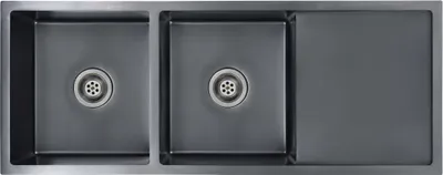Immagine prodotto di Lavello da Cucina Lavorato a Mano Nero in Acciaio Inox
