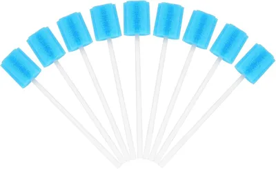 Obrázok produktu pre Jednorazové vatové tyčinky, 100 kusov, sterilné, na ústnu hygienu