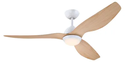 Produktbild von Energiespar Deckenventilator mit LED Beleuchtung und Fernbedienung Magnolia 132 cm