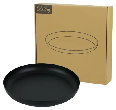 Obrázek produktu pro Dekorativní kulaté tácek - průměr 30,7 cm, černý