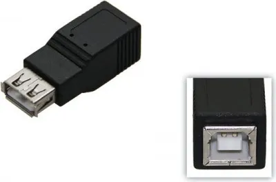 Produktbild von Microconnect USB A/USB B, USB A, USB B, Schwarz
