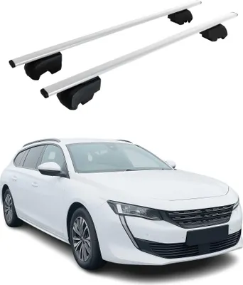 Immagine prodotto di Portapacchi per Peugeot 508 2019-2023 Portapacchi base in metallo argento ABE 2x