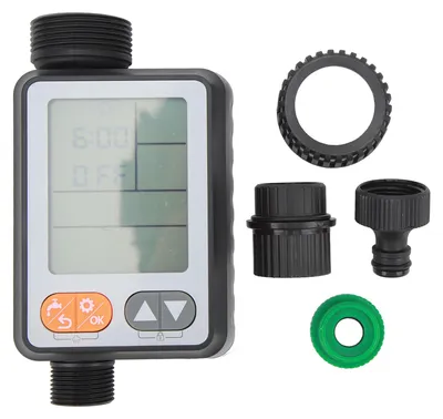 Produktbild von Automatischer Wassertimer, Gartenschlauch, Bauernhofbewässerung, 7,6 cm Display, Regenverzögerung, Kindersteuerung