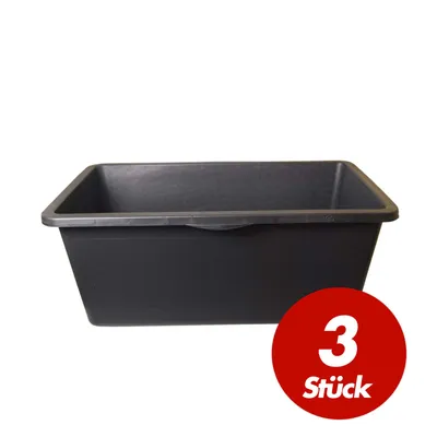 Produktbild von FRONTTOOL Mörtelkasten Profi 90 L, Mörtelkübel, Mörtelwanne, Speiswanne, Speisfass, Speiskübel Menge:5