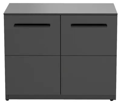 Produktbild von Cozze® Outdoor-Küche Türmodul Elements, 110 x 60 x 90 cm, Stahl / HPL, schwarz