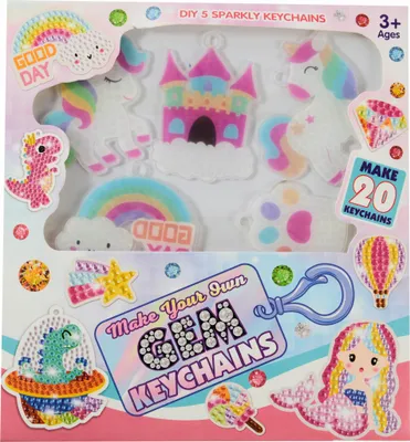 Produktbild von Diamond Painting Schlüsselanhänger Einhorn Bastelset Kinder Diamant Malerei Set