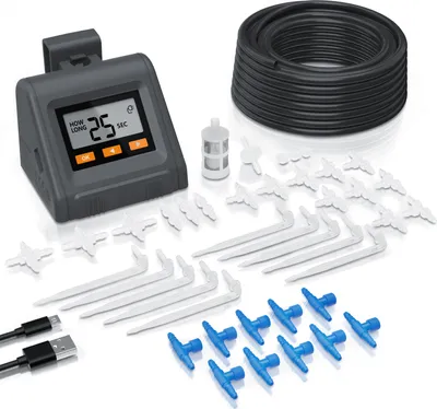 Produktbild von Brandson Bewässerungssteuerung, Bewässerungssystem, einstellbares Wasservolumen, (45-tlg), automatische Tropfbewässerung für bis zu 10 Pflanzen