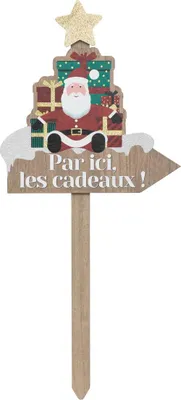 Produktbild von Weihnachtsmann aus holz mit geschenken 60cm - Feeric Lights & Christmas